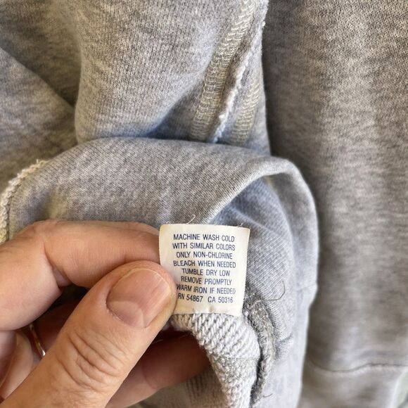 Vintage Y2K Abercrombie Fitch Womens Sweatshirt Hoodie Size M Embroidered V-Neck - Picture 12 of 13